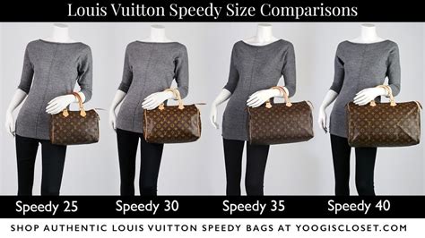 louis vuitton bag size guide|louis vuitton speedy size chart.